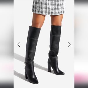SHOEDAZZLE BLACK CONVERTIBLE 4 IN 1 BOOTS 6